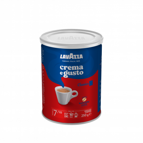 Lavazza Crema e Gusto mletá 250g plechovka
